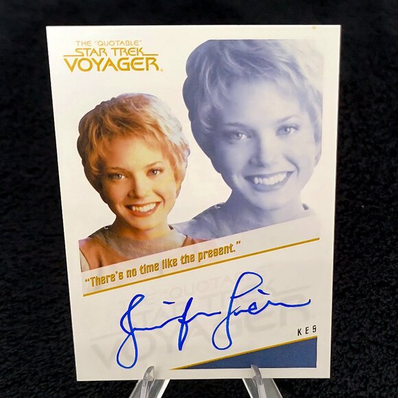 Star Trek Jennifer Lien as "Kes" AUTO Autograph Rare Quotable Case Hit - Picture 1 of 4